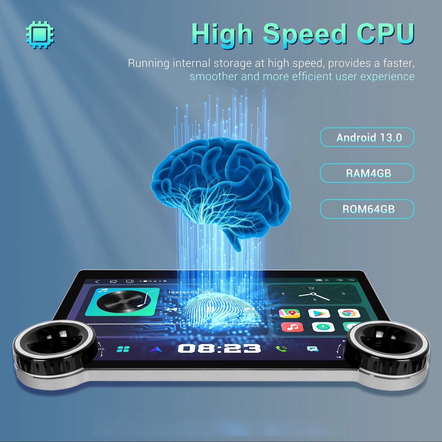 مشغل الوسائط المتعددة للسيارة Podofo 8-core 8+128G Android 2K Touch Screen GPS Navigation مع CarPlay لاسلكي/مشغل عالمي تلقائي 
