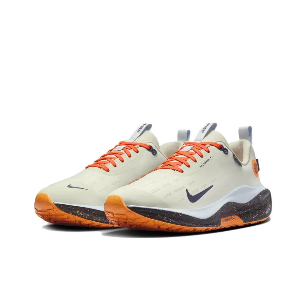 حذاء رياضي رجالي أصلي من NIKE React Infinity Run Flyknit 4 GTX Low جديد، حذاء ممتص للصدمات ومقاوم للتآكل
