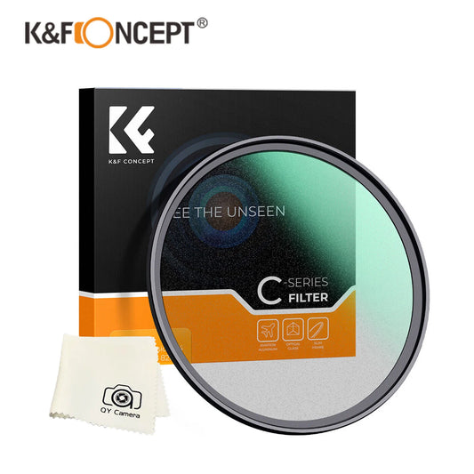فلتر عدسة انتشار الضباب الأسود K&amp;F Concept 1/2 1/1 1/4 1/8 67 72 77 82 مم فلتر ضباب أسود 49 مم 52 مم 58 مم 62 مم 67 مم 77 مم 82 مم 