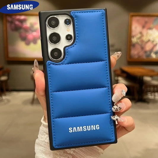 جراب هاتف فاخر من السيليكون مزود بوسائد هوائية لهاتف Samsung Galaxy S25 S24 Ultra S23 S22 Ultra S25 Plus، غطاء TPU ناعم مقاوم للصدمات