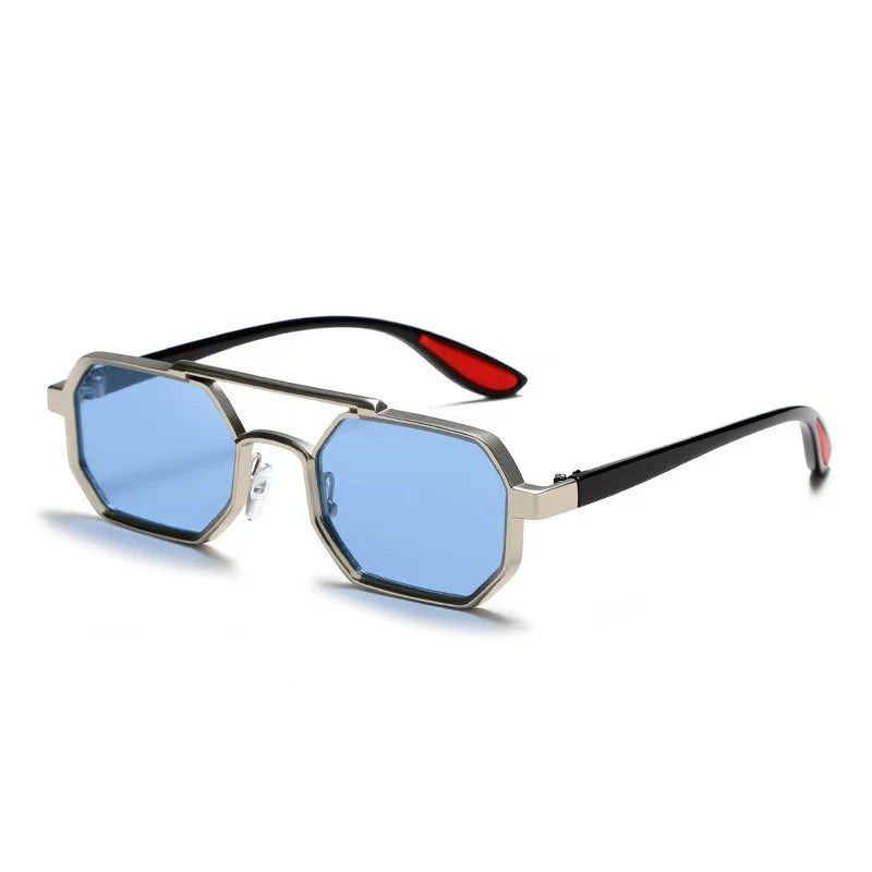 New Vintage Square Sunglasses Women Men Rectangle Sun Glasses Female Polygon Eyewear Oculos De Sol for Male Female Eyeglasses