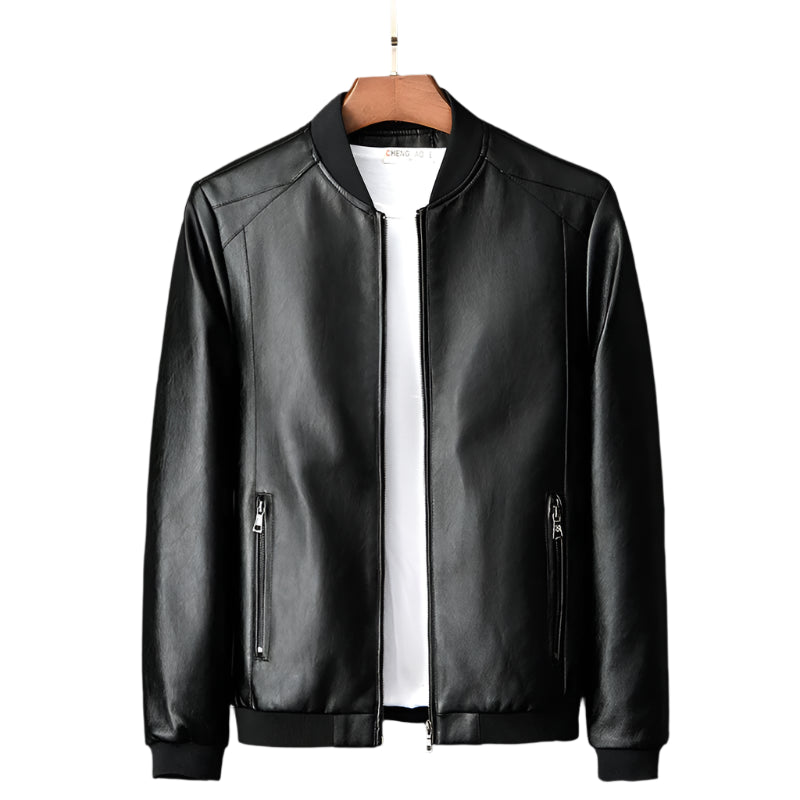 2023 New Leather Jacket Bomber Motorcycle Jacket Men Black Biker PU Baseball Jacket Plus Size 7XL Fashion Causal Jaqueta Male