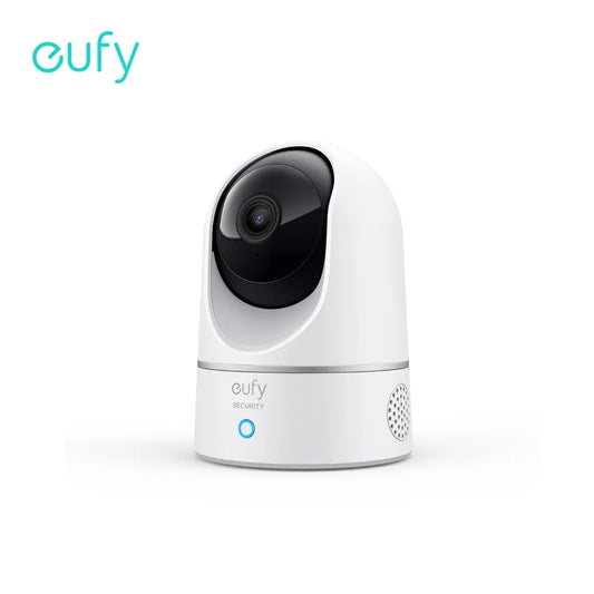 كاميرا eufy Security Solo 2K Indoor Cam P24 Protect Pan &amp; Tilt Mini Wifi متوافقة مع Human AI Voice Assistant وMotion Track 